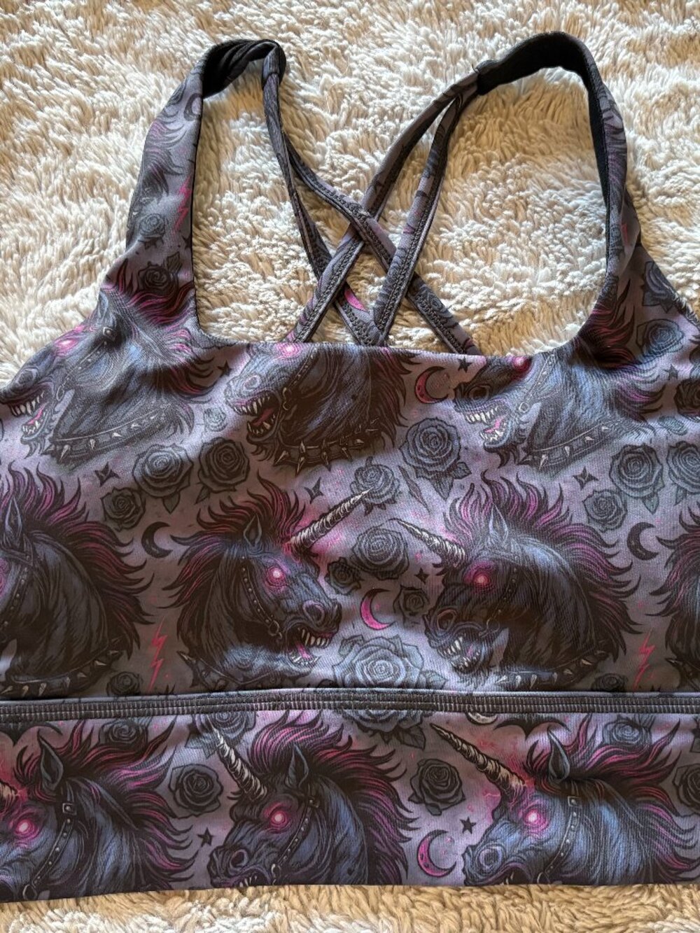 CVG - "Darkmare" Longline Sports Bra (S) NWOT